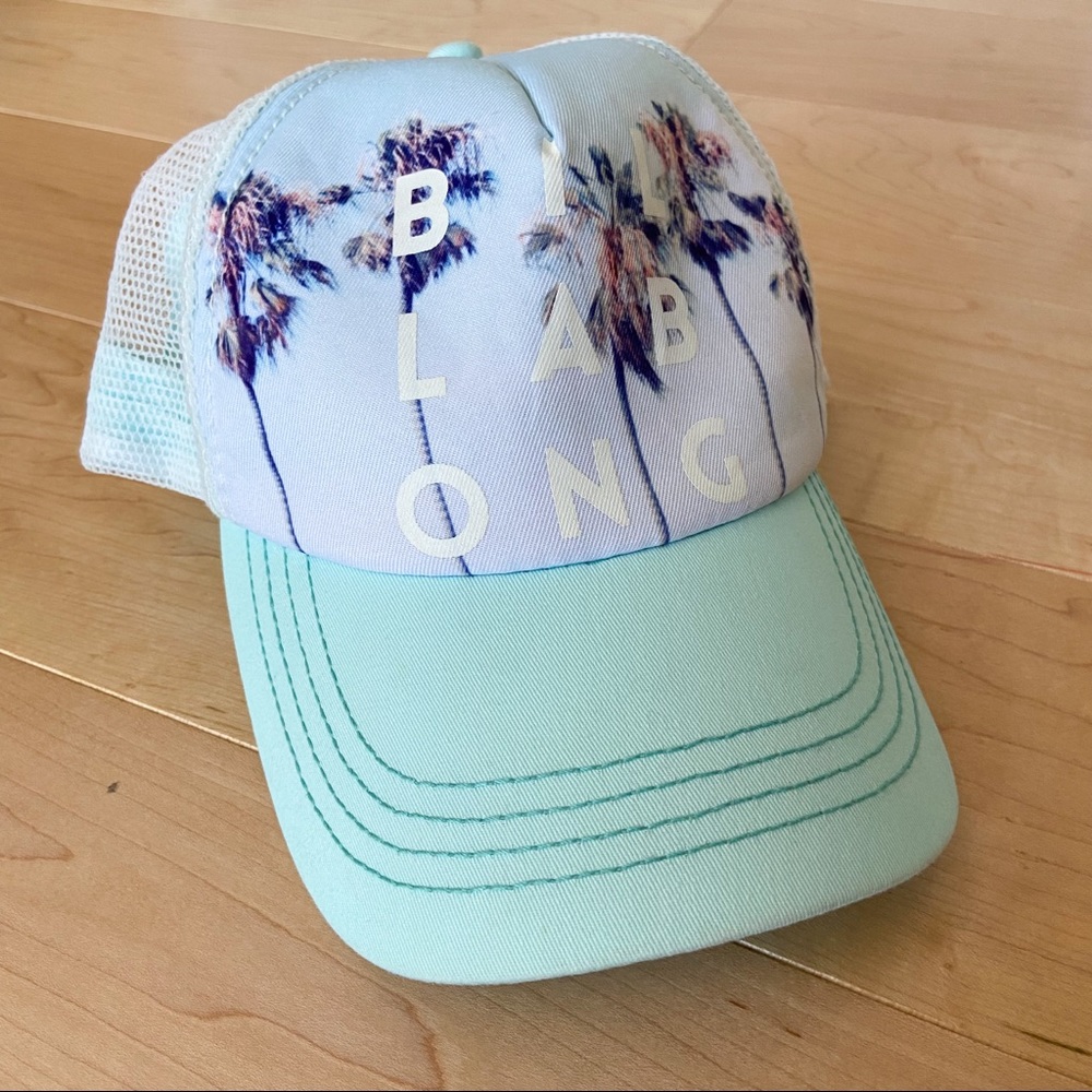 billabong trucker hat mint green